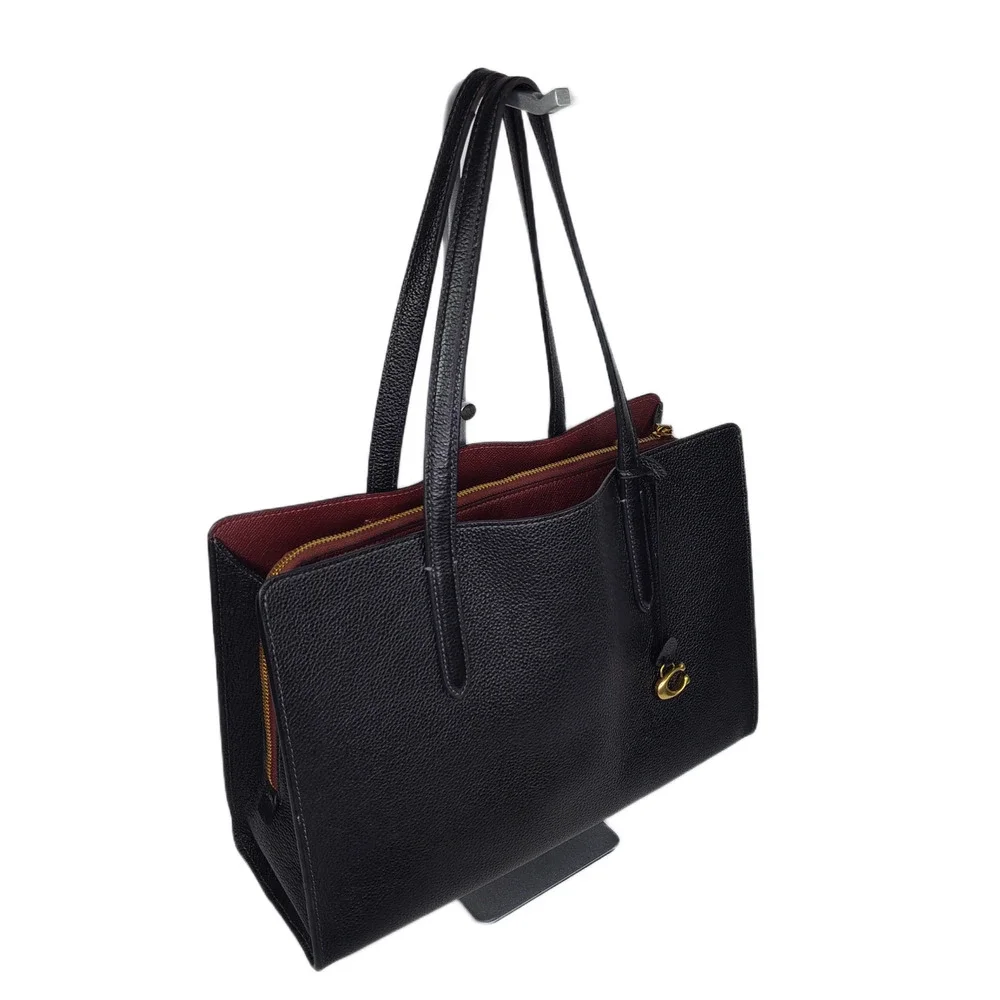 COACH Legacy Large Pebbled Leather Black Carryall 35 - Used/Good Condition - Picture 3 of 16